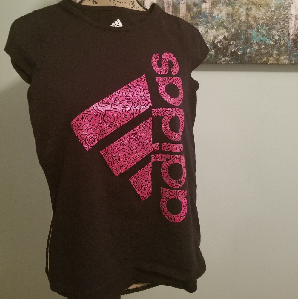 Adidas Sporty Inspirational Graphic Sparkle Tee